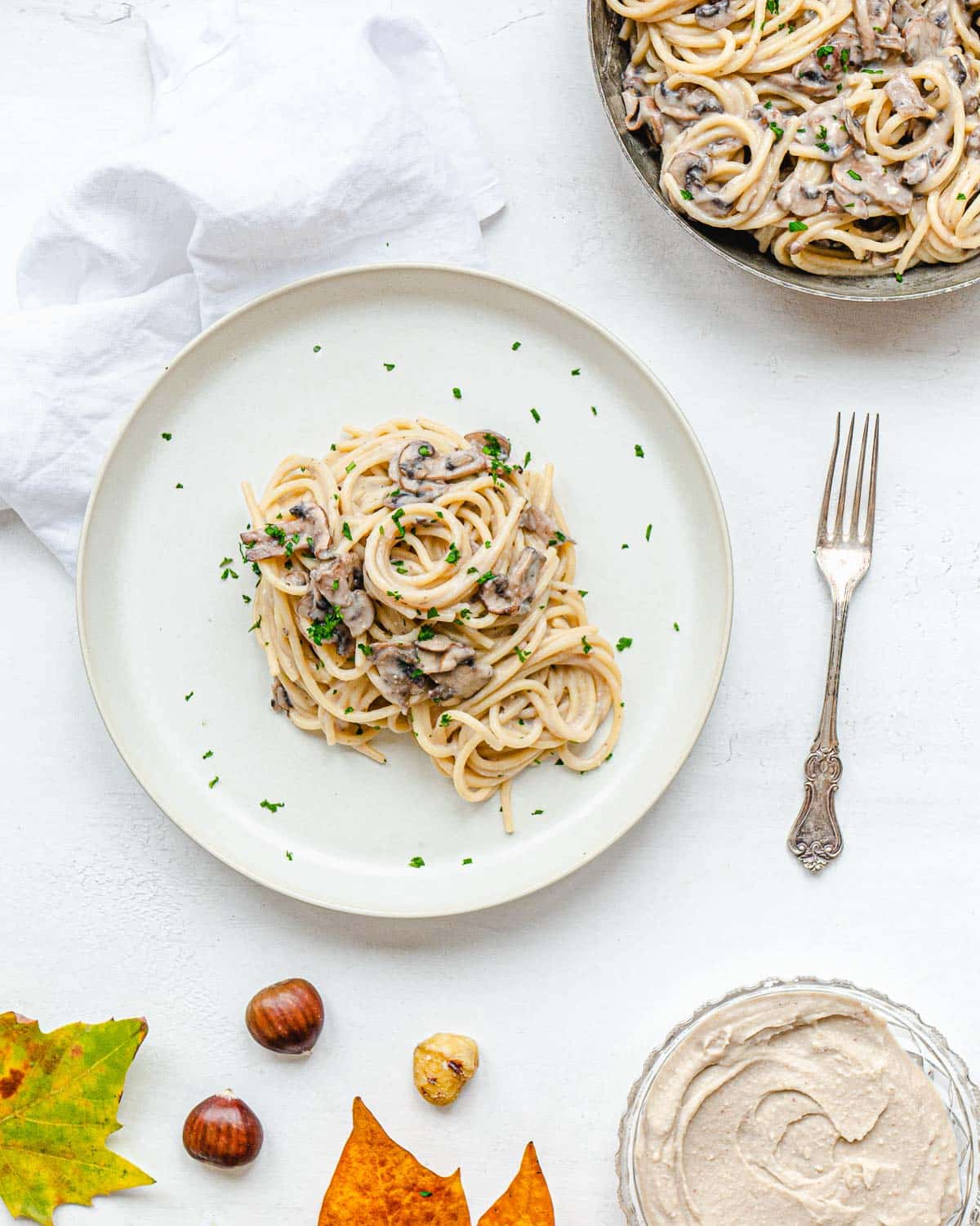 Creamy Chestnut Pasta Sauce