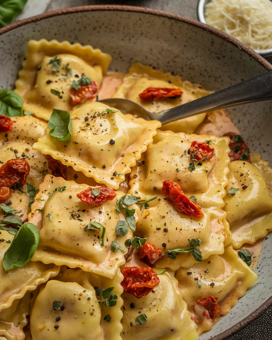 Creamy Tuscan Ravioli: A Taste of Italy in Your Kitchen